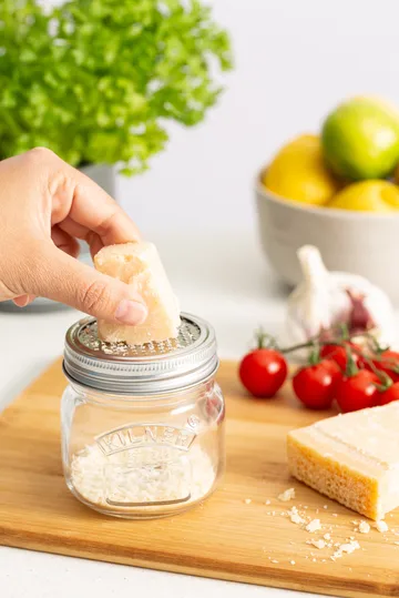 Kilner förvaringsburk med rivlock - Silver-klar, 250 ml - Kilner
