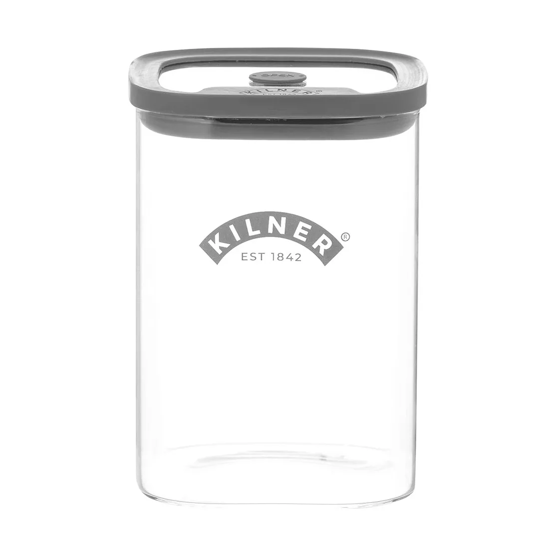 Kilner FRESH förvaringsburk, Klar-grå, 1 L Kilner