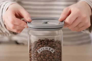 Kilner FRESH förvaringsburk - Klar-grå, 1 L - Kilner