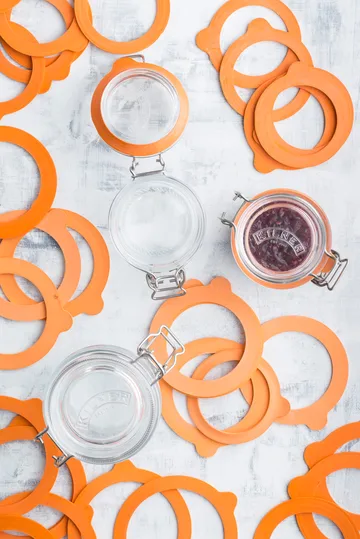 Kilner gummiringar standard - Orange, 0,35-2 L, 6-pack - Kilner