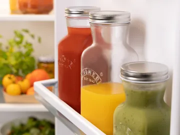 Kilner juice- och såsflaska - Klar-rostfritt stål, 1 L - Kilner