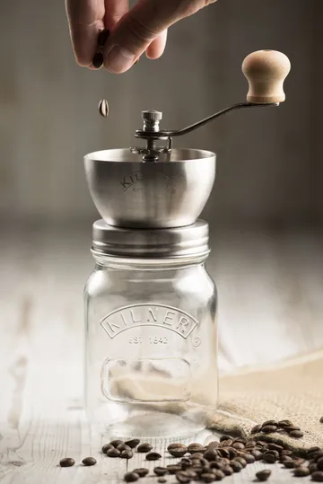 Kilner kaffekvarn - Klar-rostfritt stål, 0,5 L - Kilner