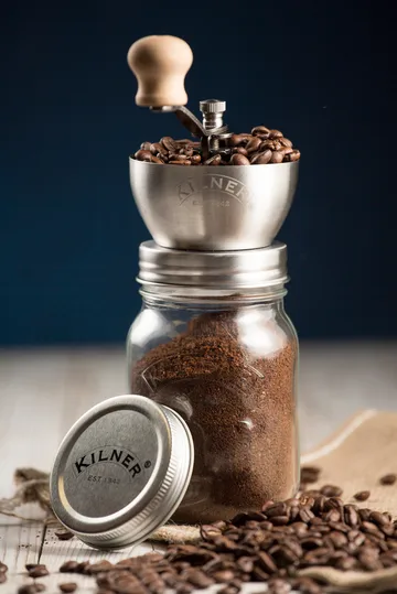 Kilner kaffekvarn - Klar-rostfritt stål, 0,5 L - Kilner