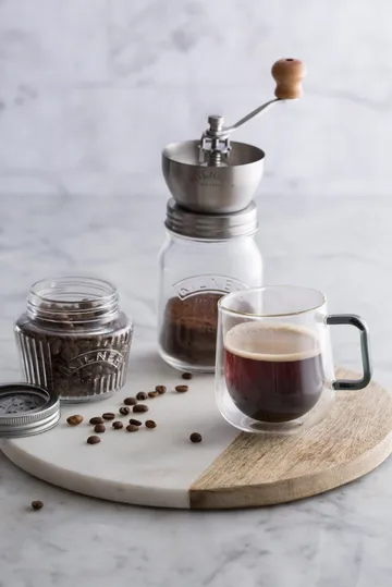 Kilner kaffekvarn - Klar-rostfritt stål, 0,5 L - Kilner