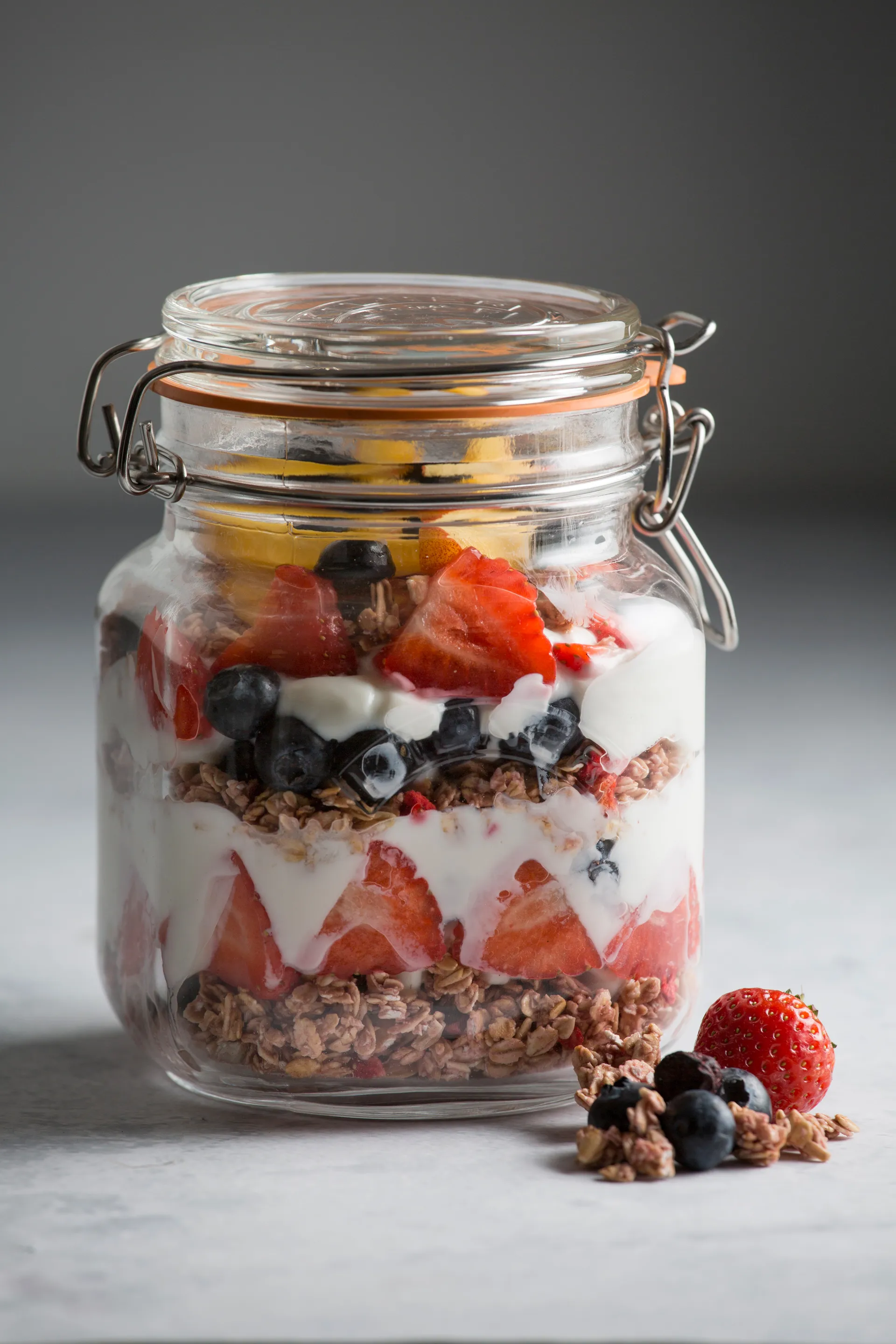 Kilner konservburk fyrkantig med bygel, Klar, 1 L Kilner