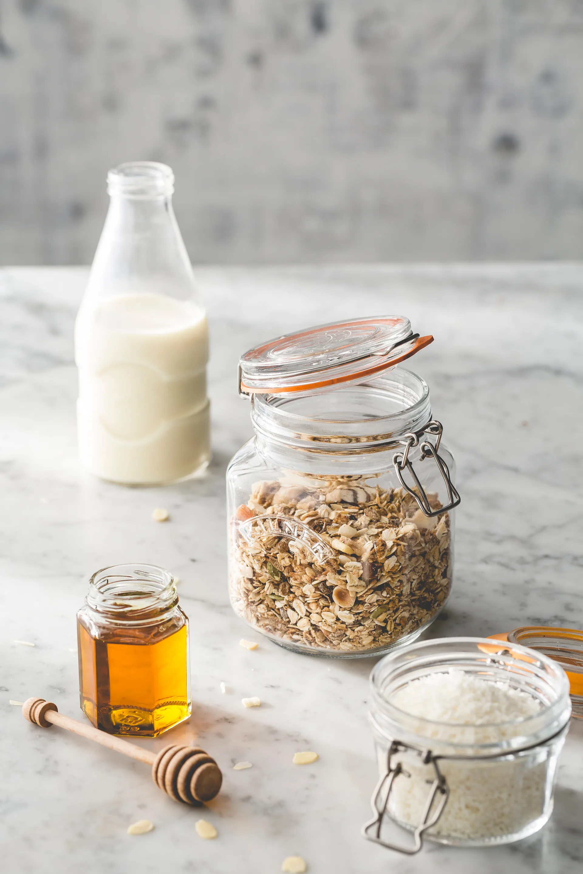 Kilner konservburk fyrkantig med bygel, Klar, 1 L Kilner