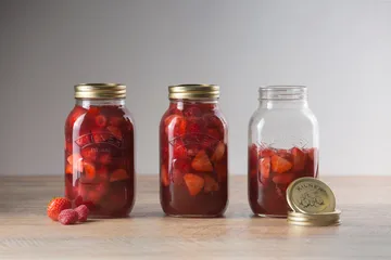 Kilner konservburk rund - Klar-guld, 1 L - Kilner