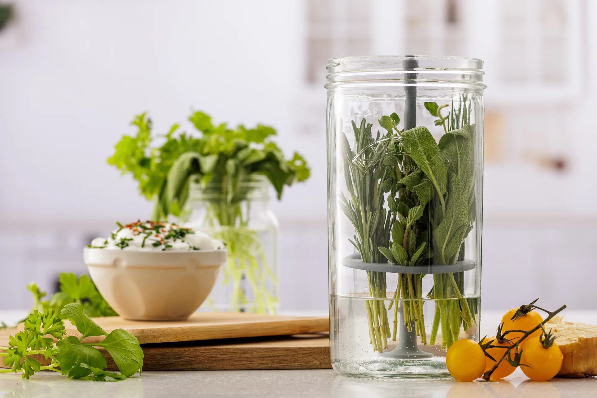 Kilner örtförvaring, Klar Kilner