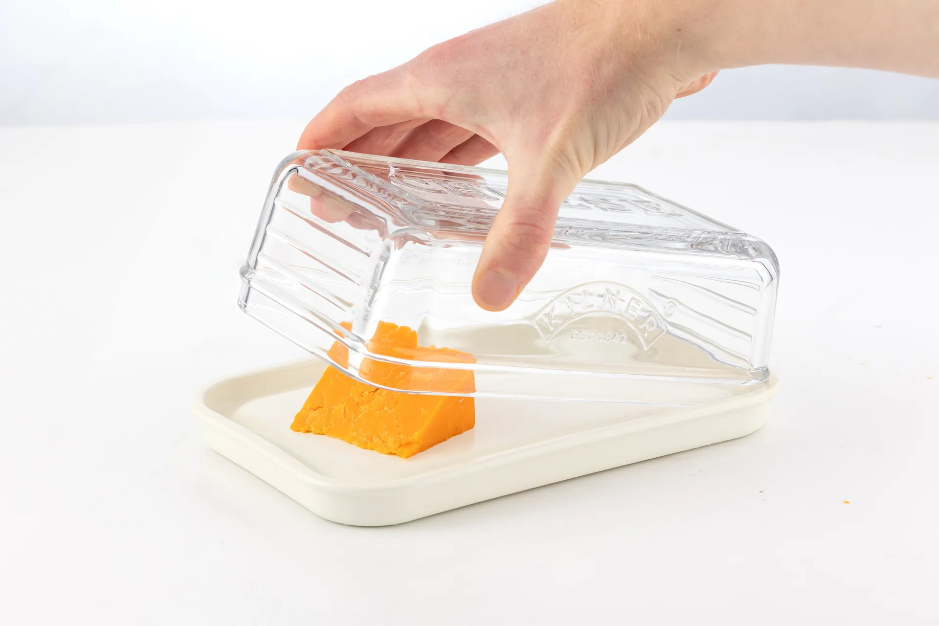 Kilner ostförvaring, Klar-vit Kilner