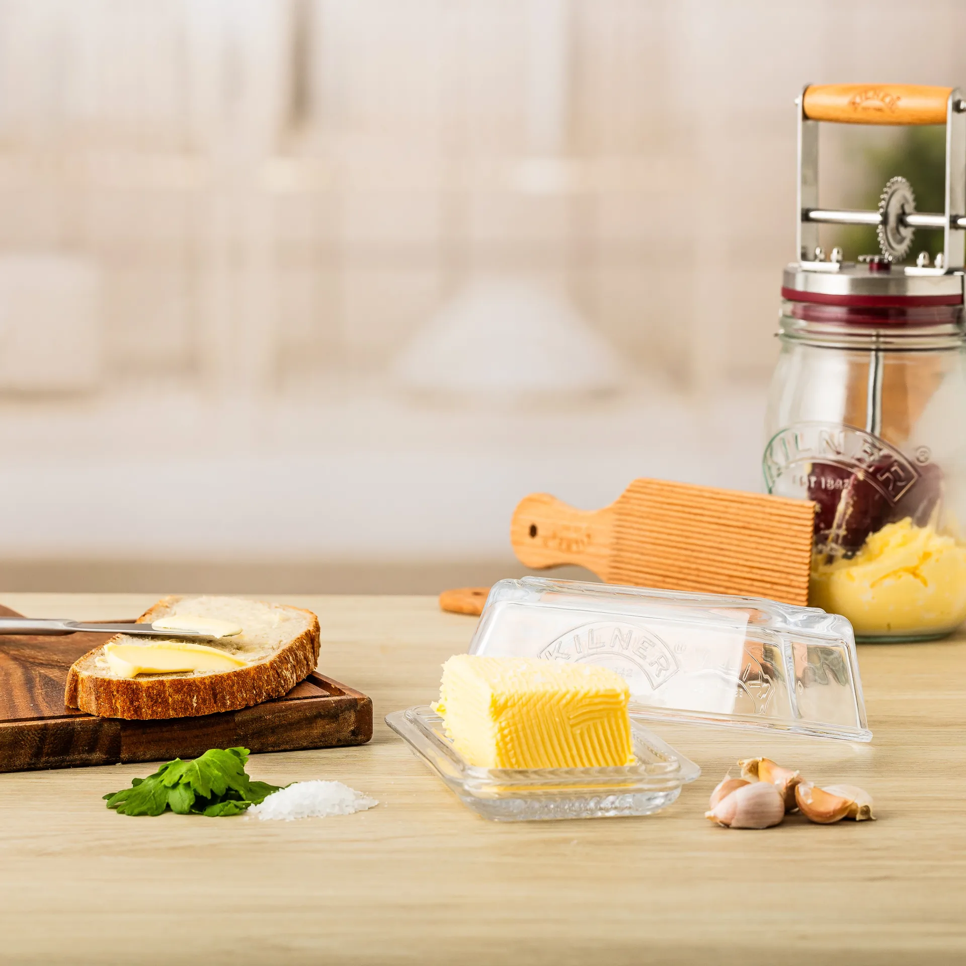 Kilner smörask, Klar Kilner