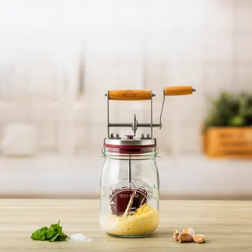 Kilner smörkärnare - Klar-röd, 1 L - Kilner
