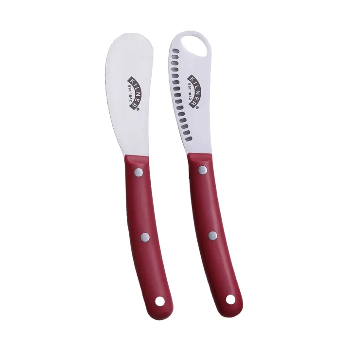 Kilner smörkniv set - Röd-rostfritt stål - Kilner
