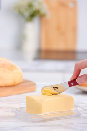 Kilner smörkniv set - Röd-rostfritt stål - Kilner
