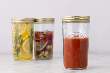 Kilner WIDE konservburk - Klar-guld, 0,5 L - Kilner