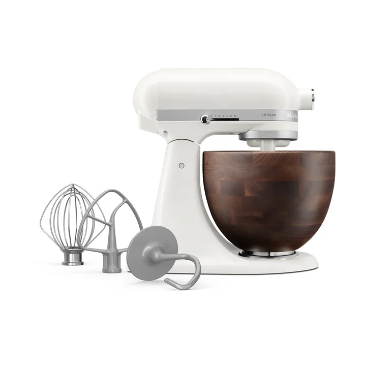 Aritsan 5KSM156 köksmaskin med träskål 4,7 L - Porcelain white-walnut - KitchenAid