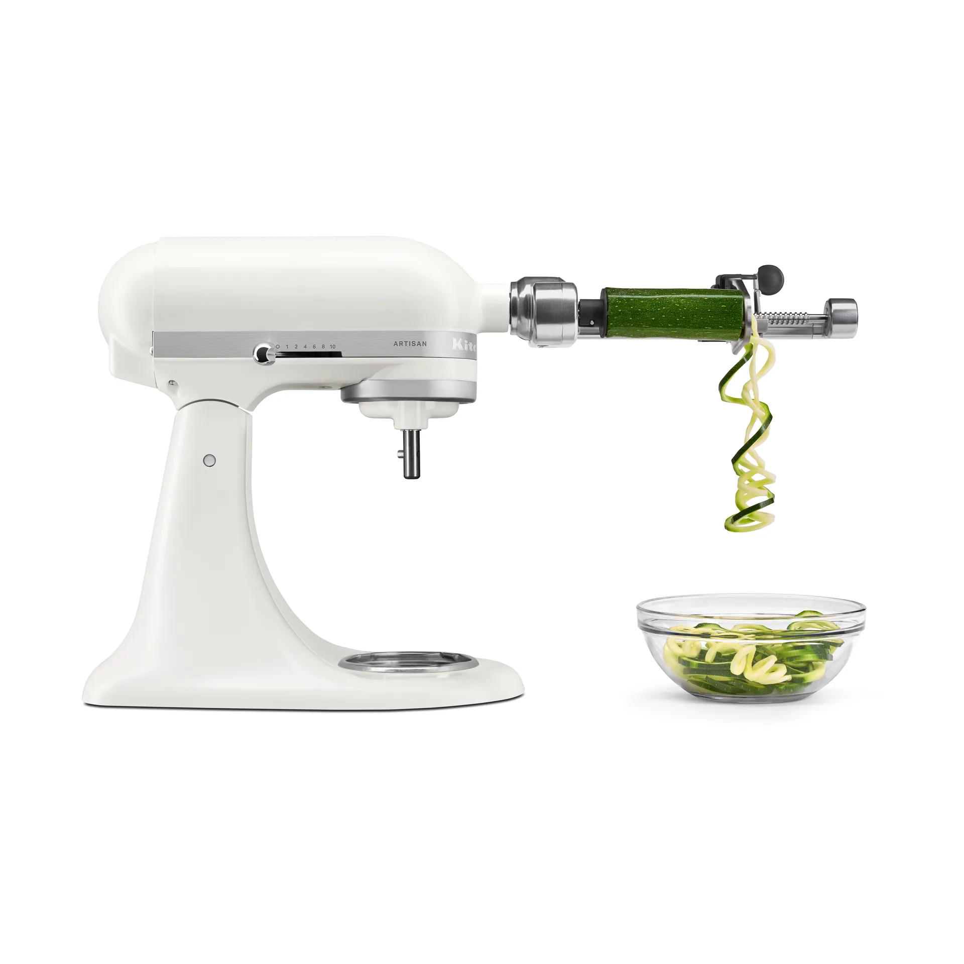 Aritsan 5KSM156 köksmaskin med träskål 4,7 L, Porcelain white-walnut KitchenAid