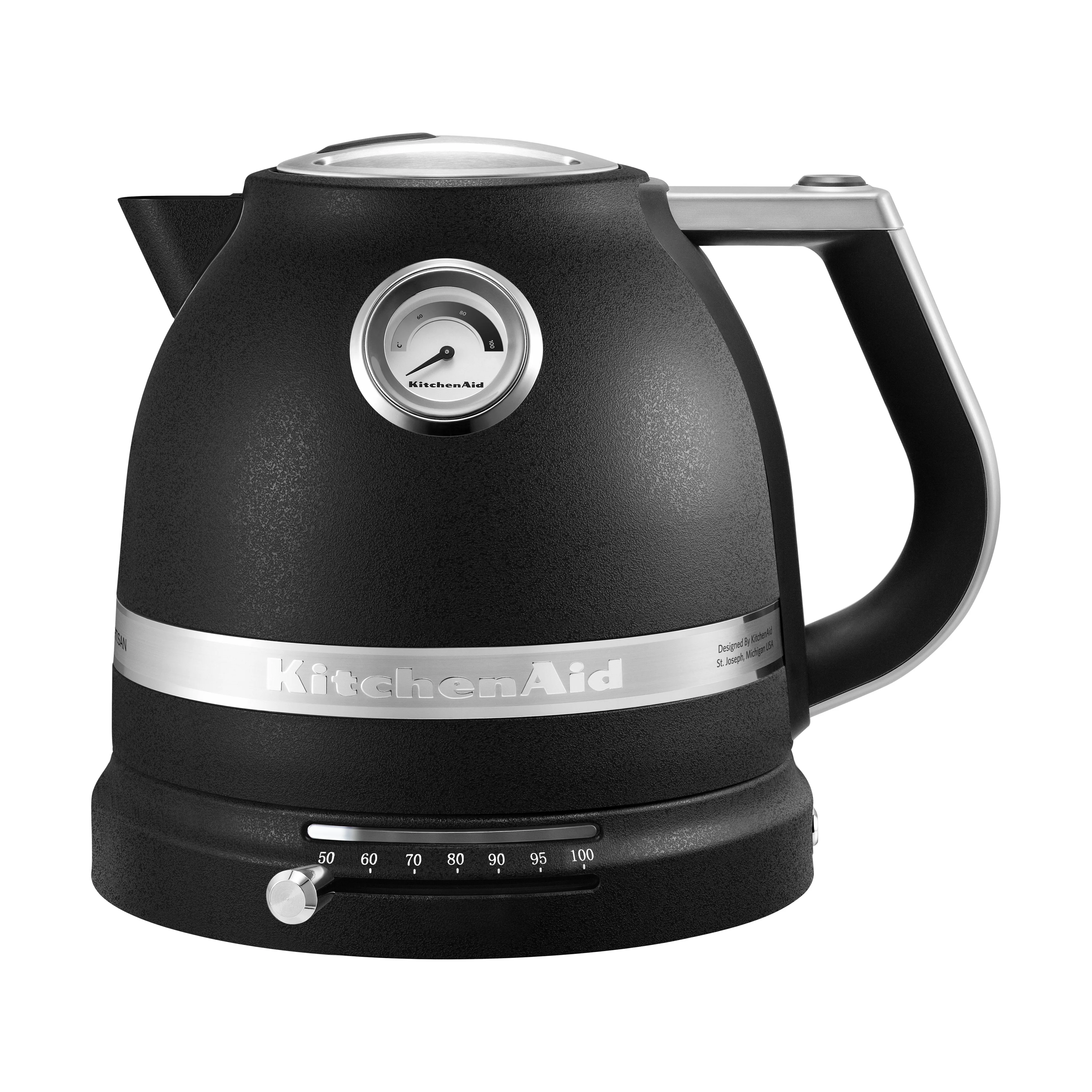 KitchenAid Artisan vattenkokare med variabel temperatur 1,5 L, Cast iron black