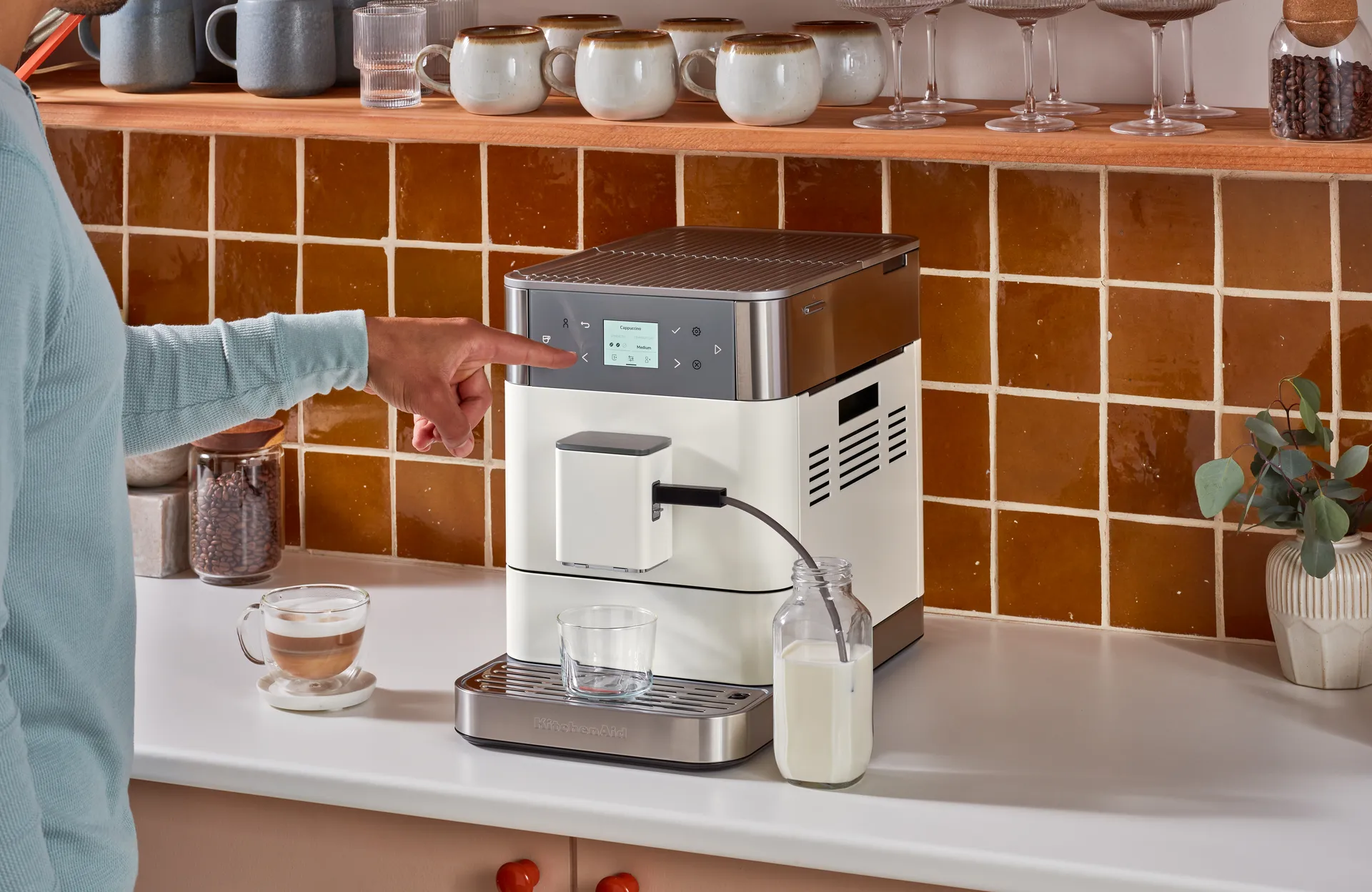 KitchenAid automatisk espressomaskin KF6, Porcelain white KitchenAid