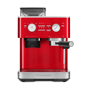 Läs mer om KitchenAid KitchenAid halvautomatisk espressomaskin med kvarn Candy apple