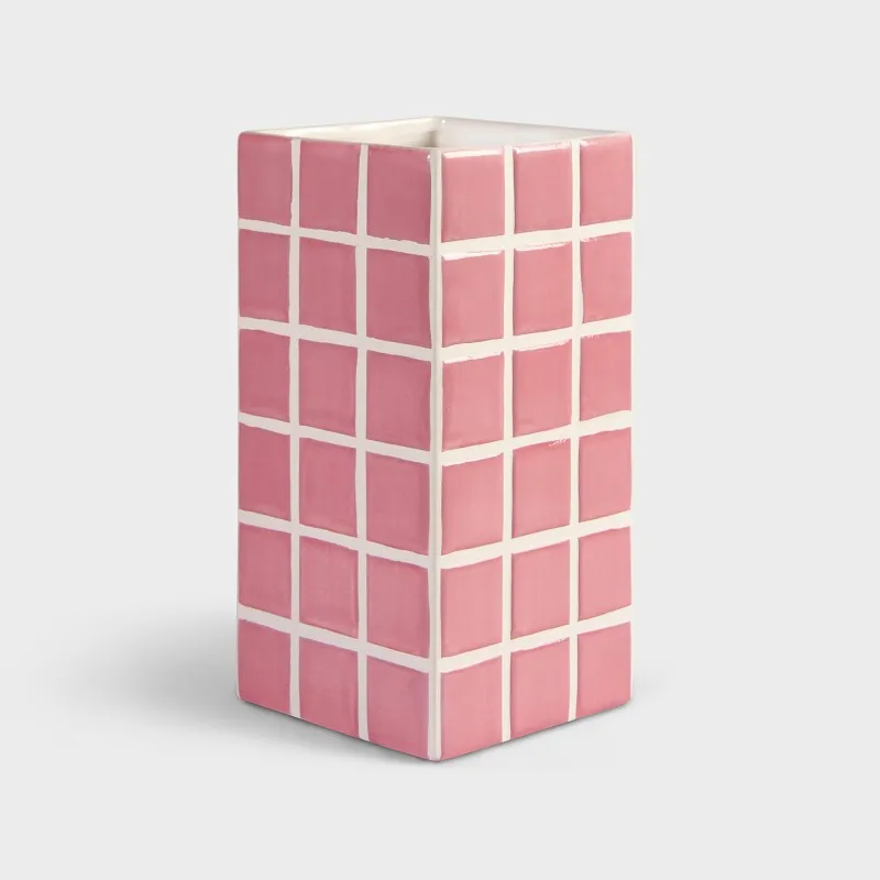 Tile vas 21 cm, Rosa &Klevering