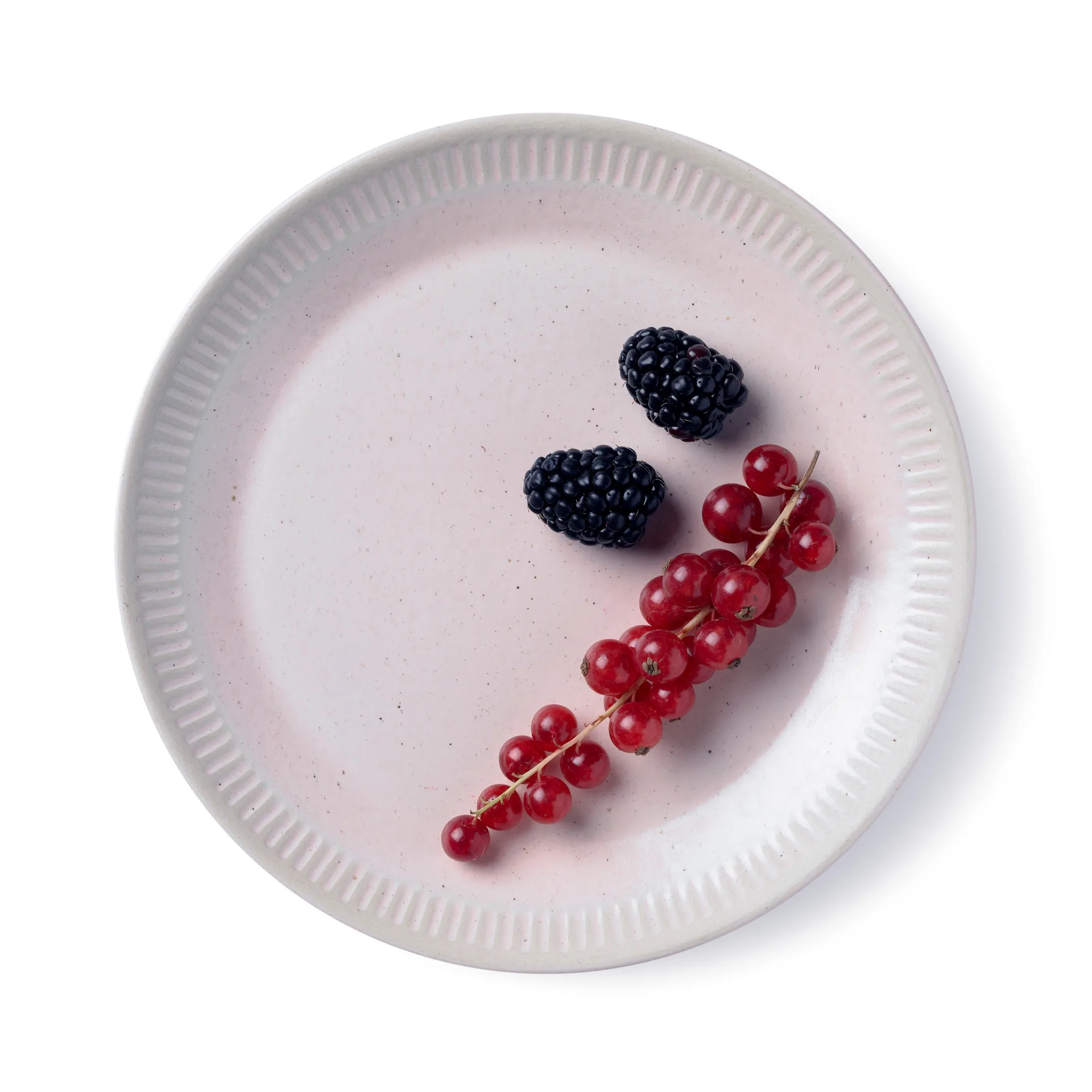 Colorit tallrik Ø19 cm, Rosa Knabstrup Keramik