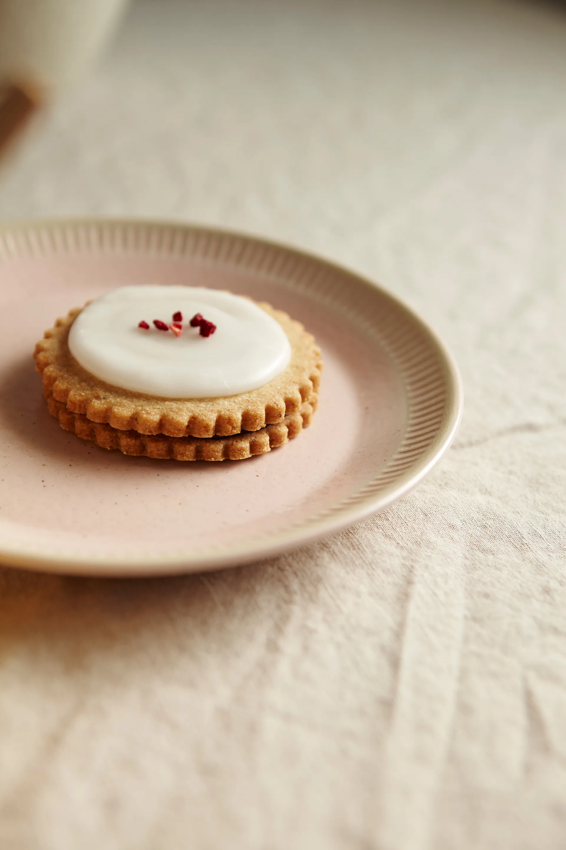 Colorit tallrik Ø19 cm, Rosa Knabstrup Keramik