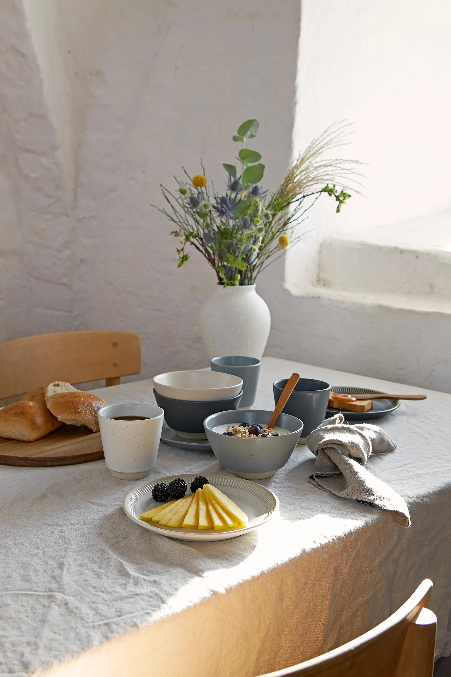 Colorit tallrik Ø19 cm, Sand Knabstrup Keramik