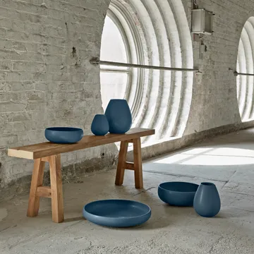 Earth vas 24 cm - Blå - Knabstrup Keramik