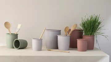 Knabstrup syltkruka - Grey, 1 L - Knabstrup Keramik