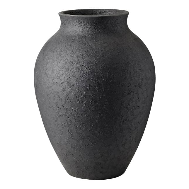 Knabstrup vas 27 cm, Svart Knabstrup Keramik