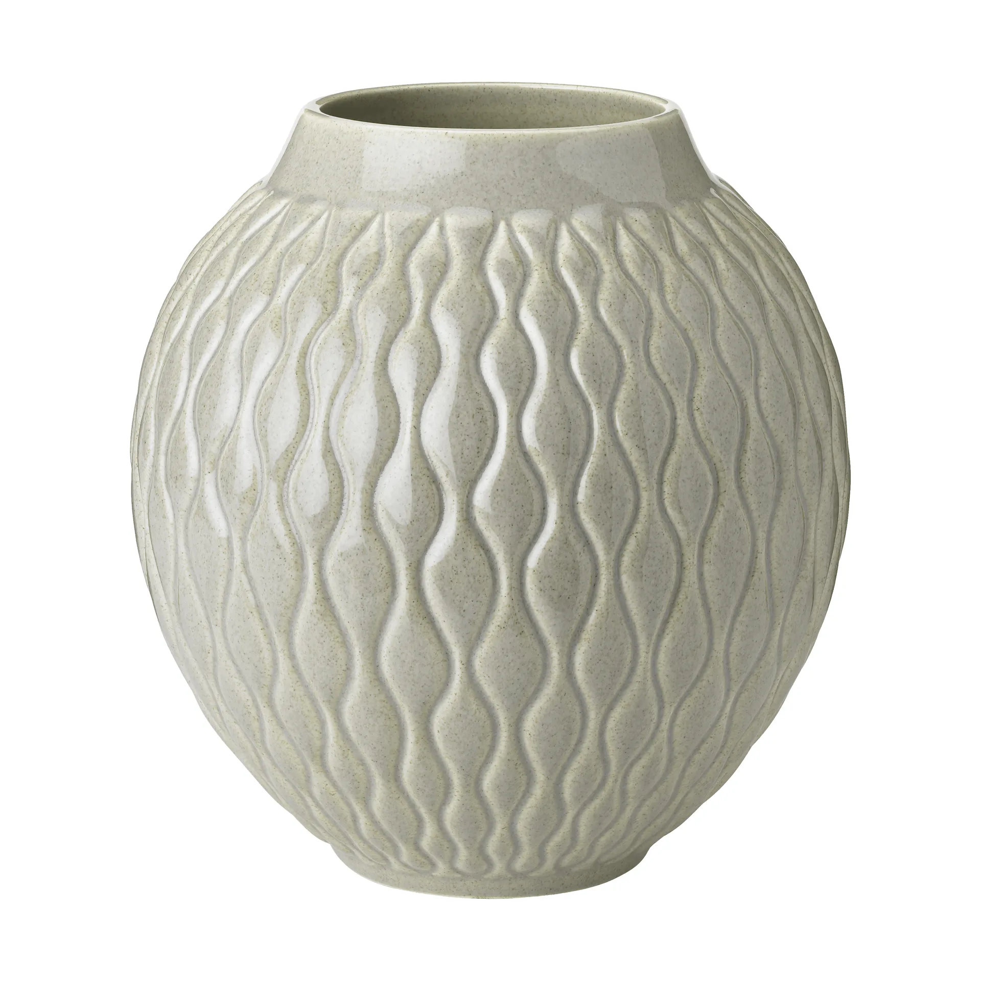 Knabstrup Keramik Solum vas Ash, 24 cm