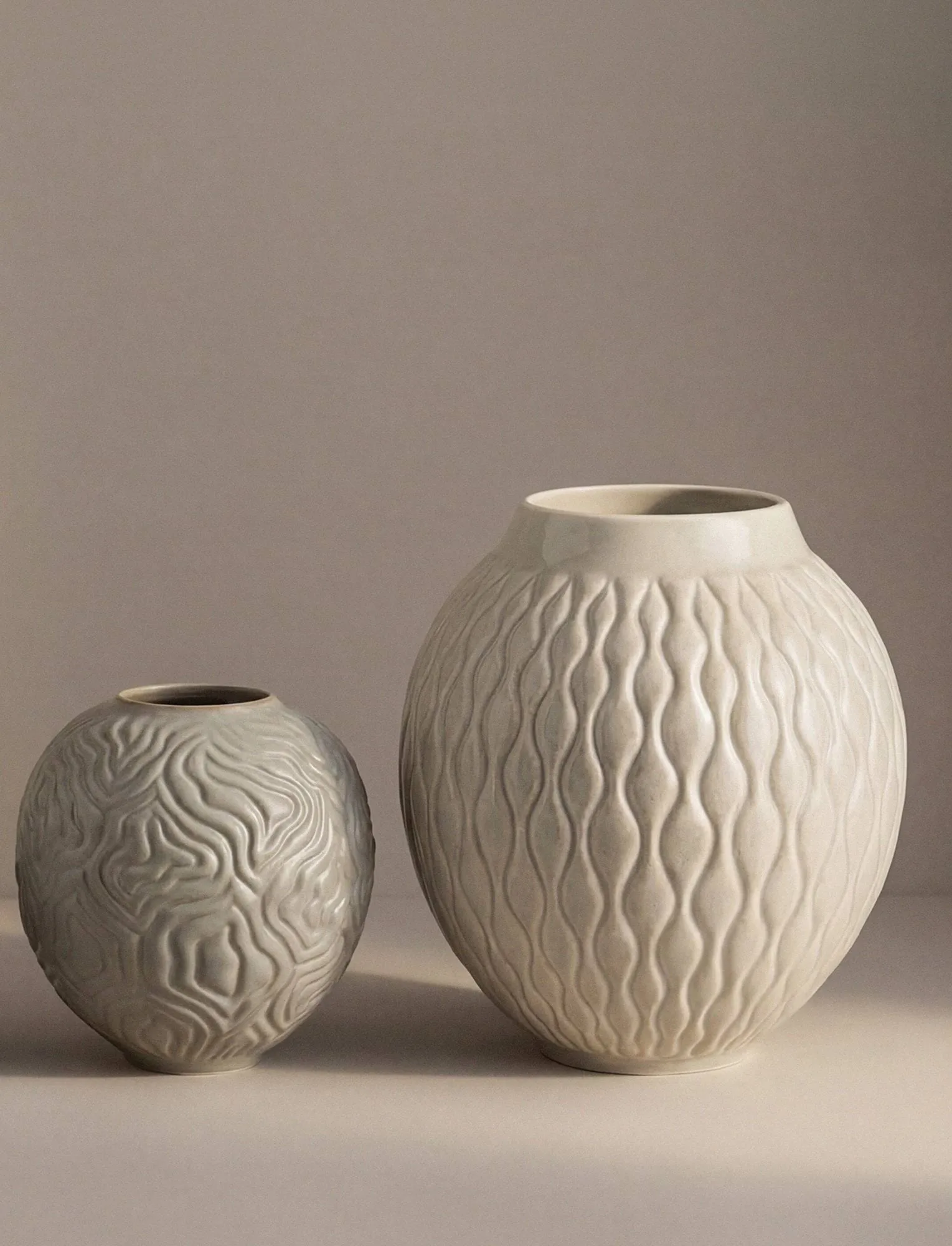 Solum vas, Ash, 24 cm Knabstrup Keramik
