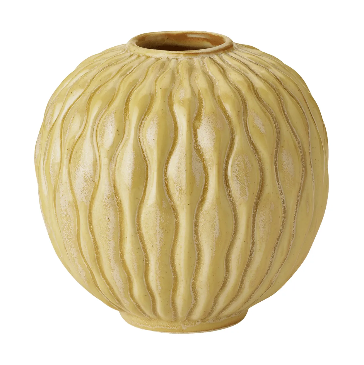 Knabstrup Keramik Solum vas Ochre, 8,5 cm