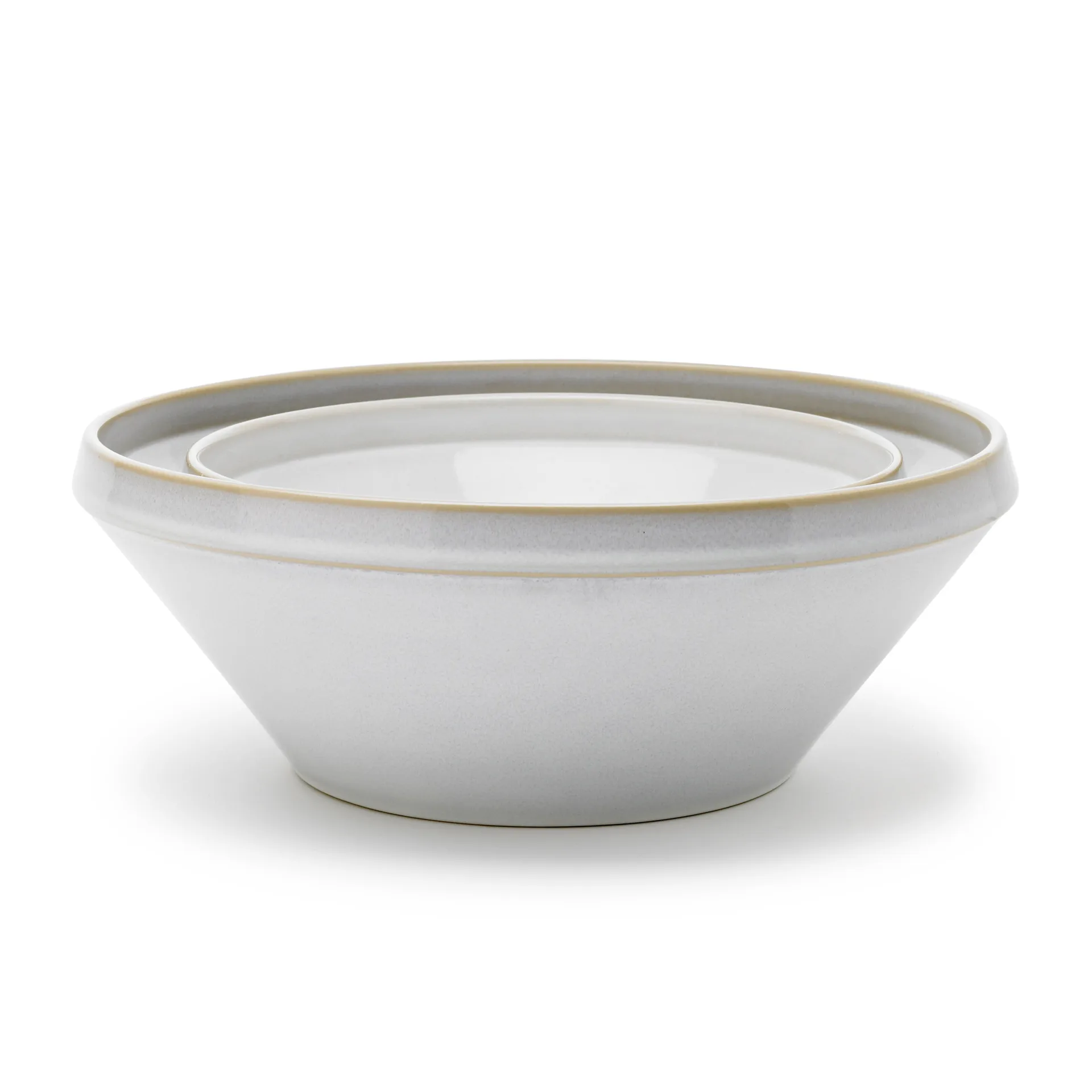 Tavola degskål 2 delar, Vit Knabstrup Keramik