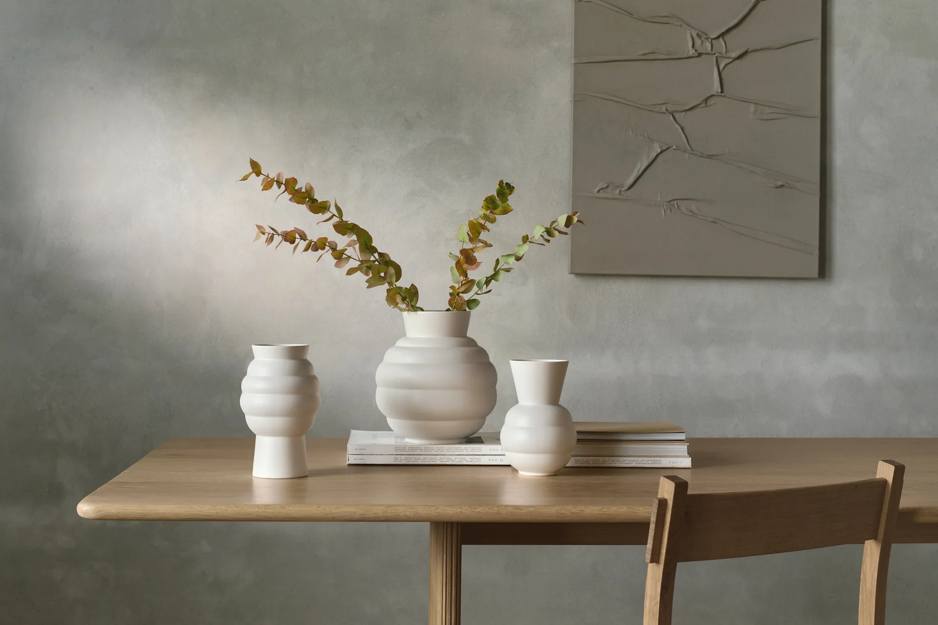 Tortus Archie vas No2 23.5 cm, White Knabstrup Keramik