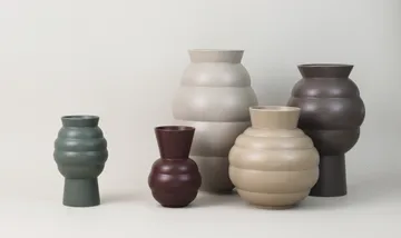 Tortus Archie vas No4 37 cm - Dark grey - Knabstrup Keramik