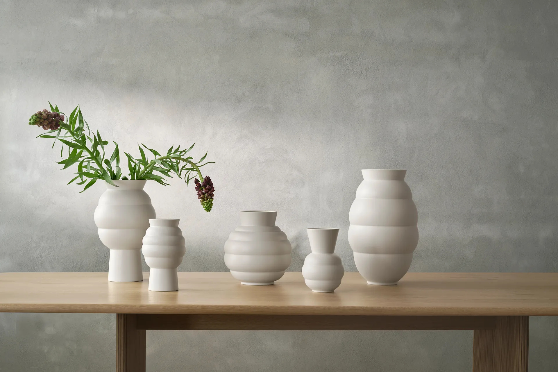 Tortus Archie vas No5 41.5 cm, White Knabstrup Keramik