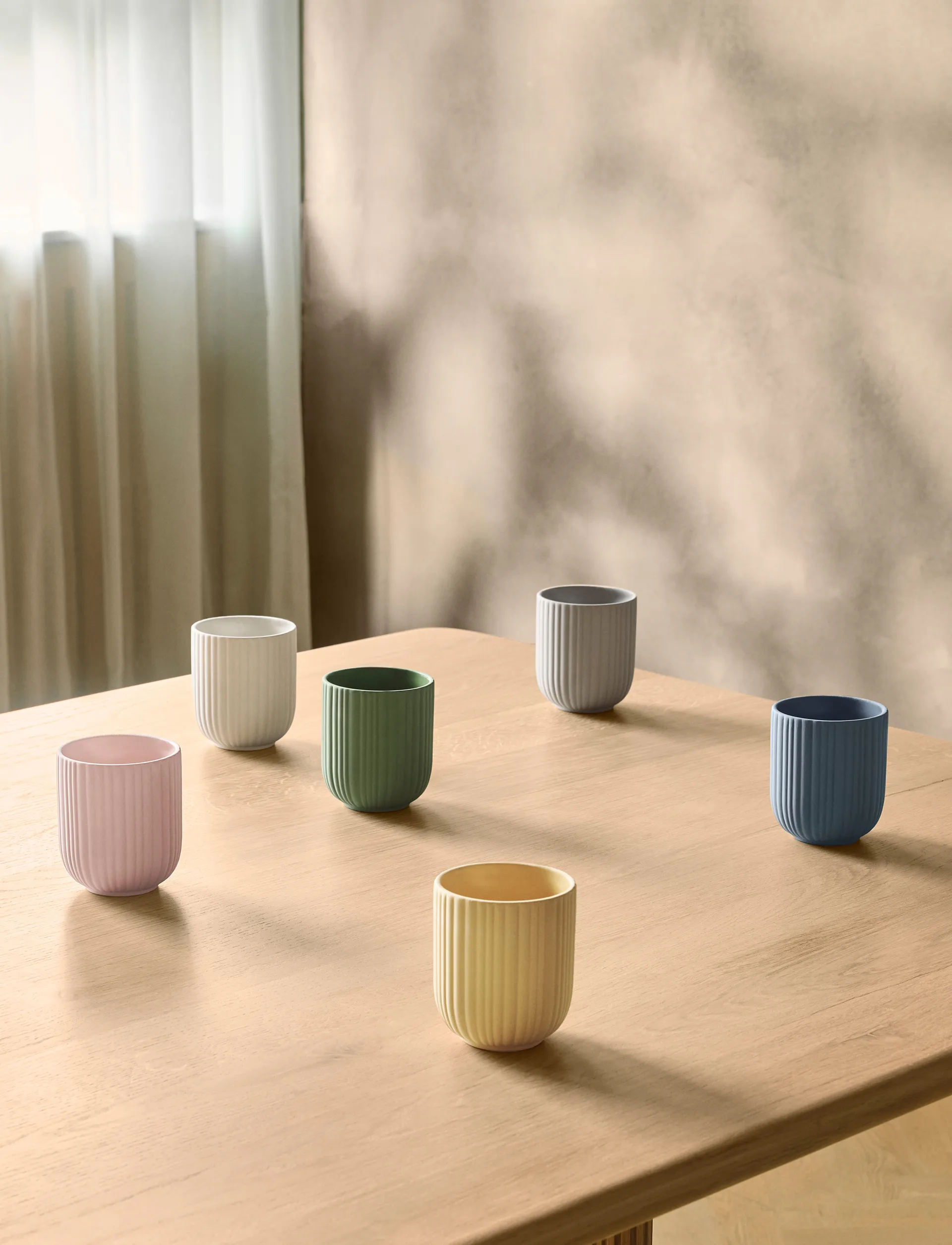 Verda mugg 25 cl, Soft light grey Knabstrup Keramik