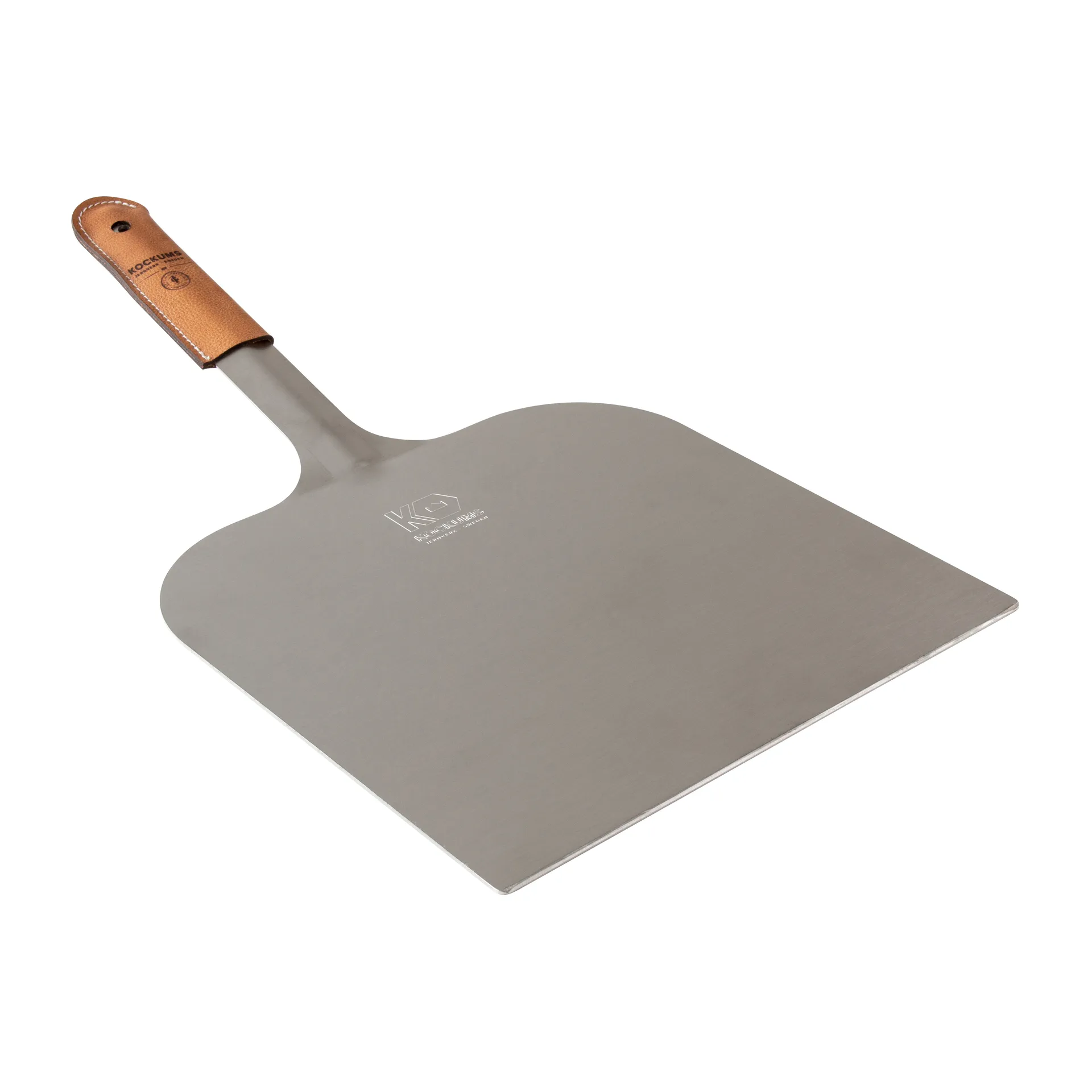Kockums pizzaspade 51x29 cm, Med läderhandtag Kockums Jernverk