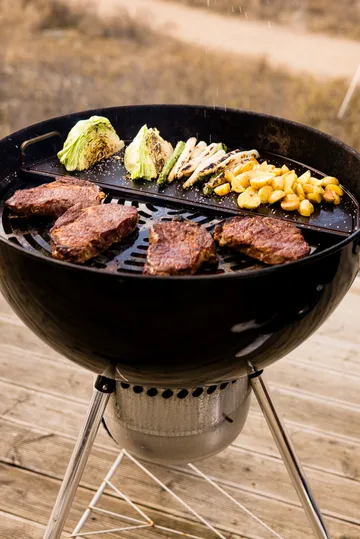 Kockums stekbord - Svart, halvrund, 55 cm - Kockums Jernverk