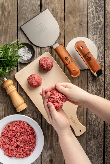 Smashjärn med grillspade - Med läderhandtag - Kockums Jernverk