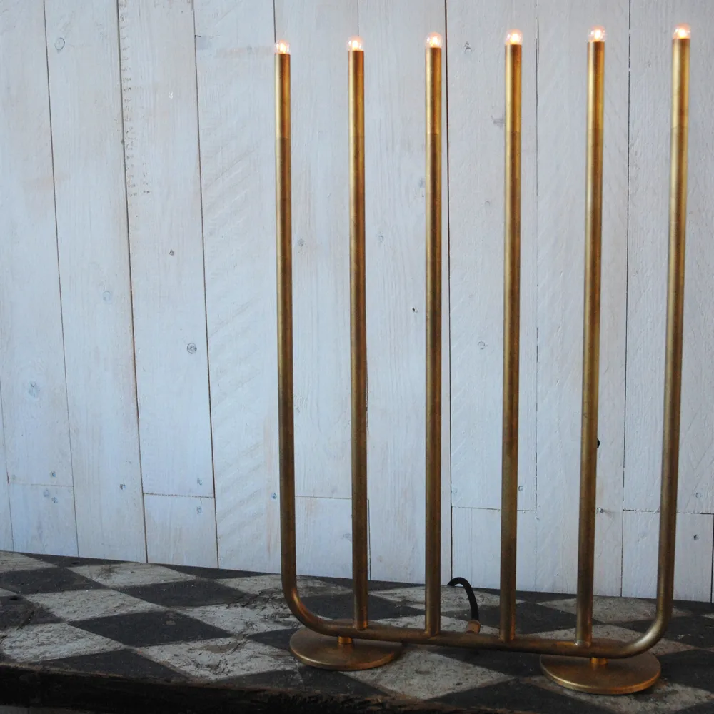 December 6 adventsljusstake, Mässing rå Konsthantverk
