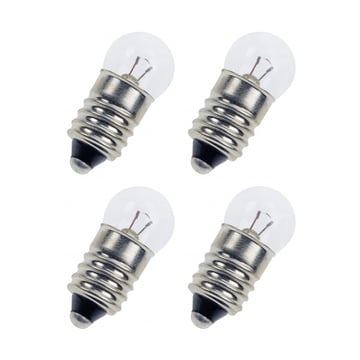 Konsthantverk December glödlampa klar 5w 4-pack e10 3w