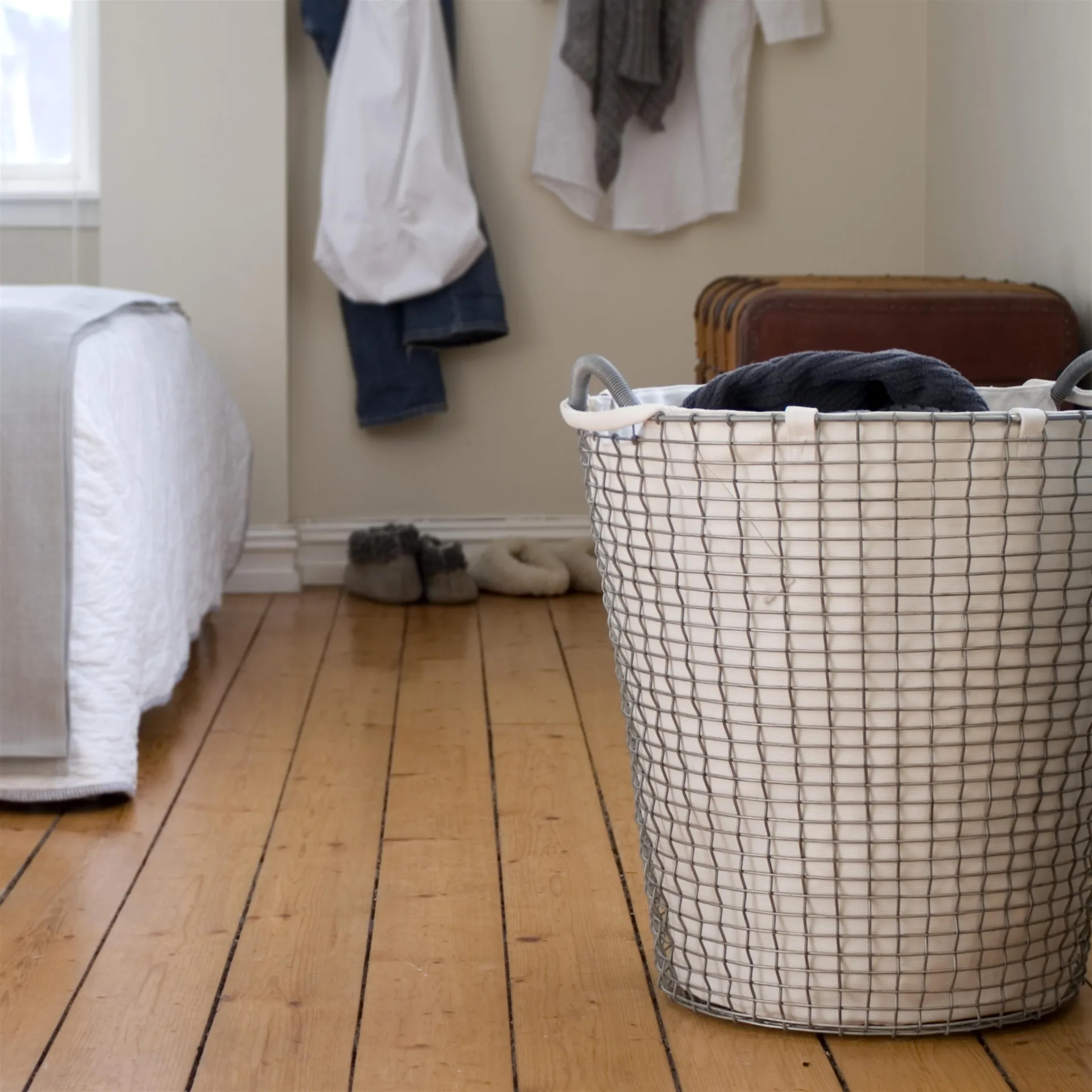 Tvättsäck till Korbokorg, vit 80 l KORBO