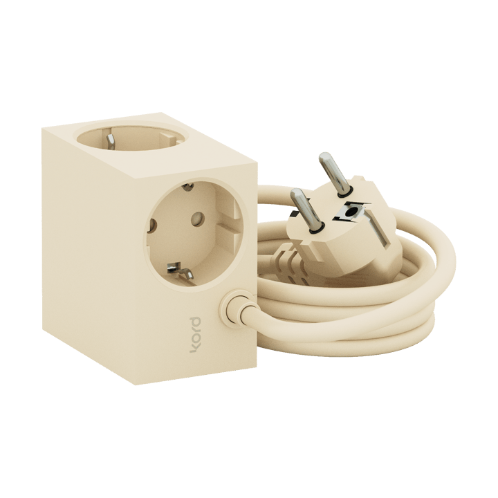 Cuboid grenuttag 2 m - Pearled Ivory - Kord