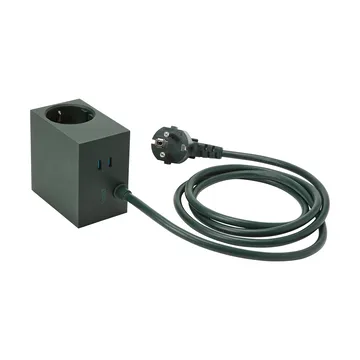 Cuboid+ grenuttag USB-C 30W 2 m - Dark Green - Kord