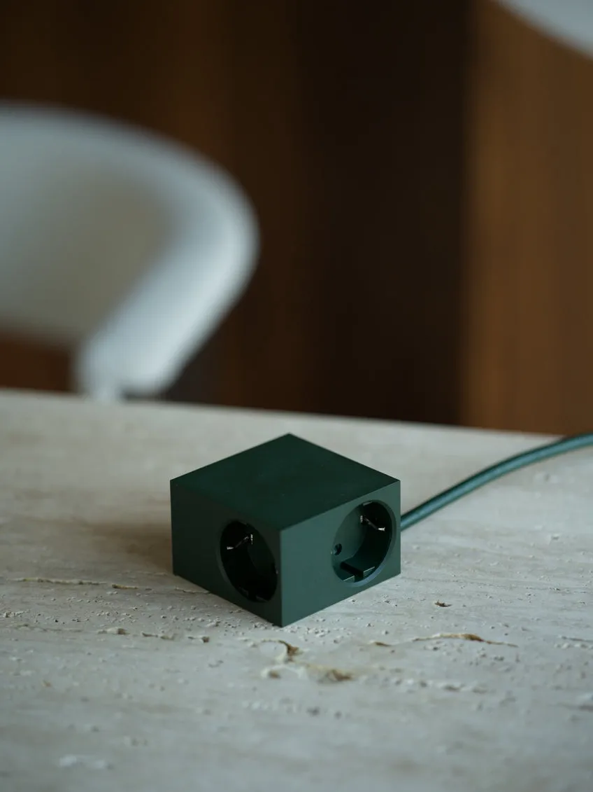 Cuboid+ grenuttag USB-C 30W 2 m, Dark Green Kord