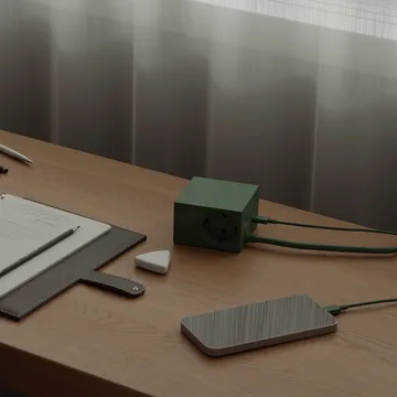 Cuboid+ grenuttag USB-C 30W 2 m - Dark Green - Kord