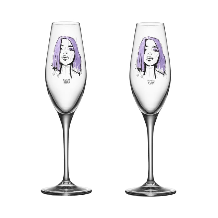All about you champagneglas 24 cl 2-pack, Forever Mine Kosta Boda