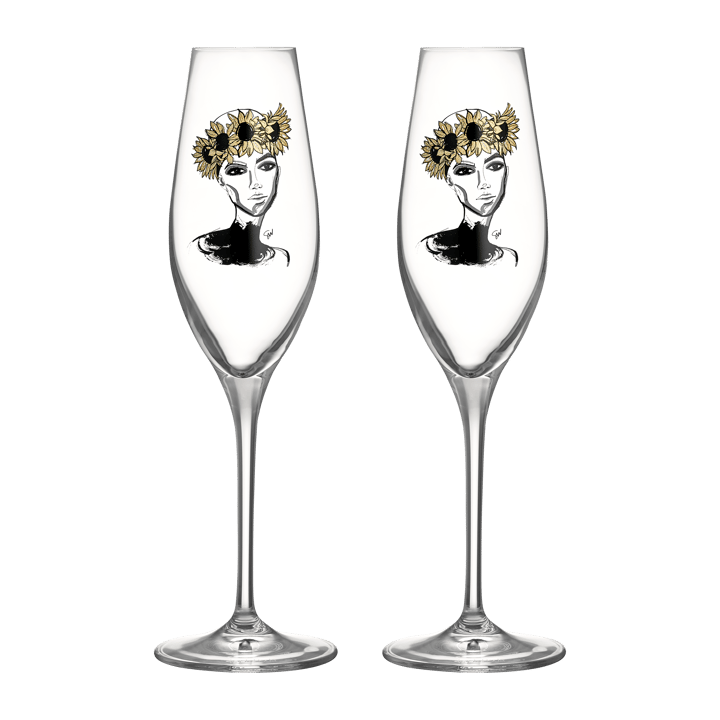 All about you champagneglas 24 cl 2-pack, Let's celebrate you Kosta Boda